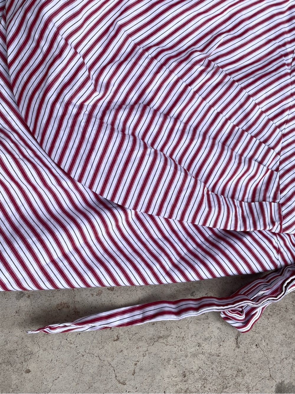 Zara striped cotton wrap mini skirt size M - Picture 3 of 7